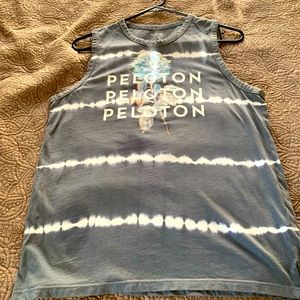 Peloton Tie Dye Rose Logo Muscle Tee